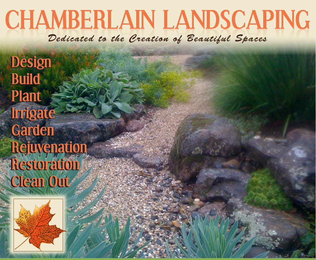 Chamberlain Landscaping | Dedicated to the Creation of Beautiful Spaces | Design, Build, Plant, Irrigate, Garden, Rejuvenation, Restoration, Clean Out